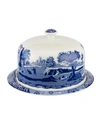 Spode Blue Italian 2pc Serving Platter With Dome In Blue