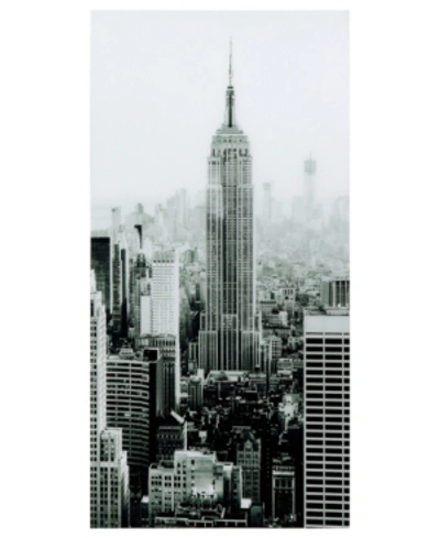 Empire Art Direct Empire Frameless Free Floating Tempered Art Glass Wall Art By Ead Art Coop, 72" X 36" X 0.2" In Gray