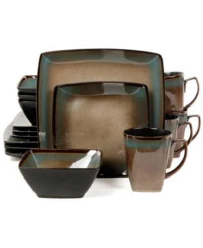Gibson Tequesta 16 Pc. Dinnerware Set, Service For 4 In Taupe