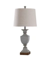 Stylecraft Oldbury Classic Traditional Weathered Finish Table Lamp In Gray
