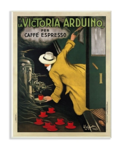 Stupell Industries Home Decor Collection La Victoria Arduino Cafe Espresso Vintage-like Inspired Poster Wall Plaque Art In Multi