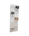 HOME BASICS CHEVRON 20 POCKET OVER-THE-DOOR SHOE ORGANIZER