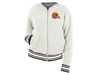 5TH & OCEAN CLEVELAND BROWNS WOMEN'S SHERPA BOMBER JACKET