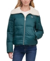 LEVI'S FAUX-SHERPA-LINED BOMBER PUFFER JACKET