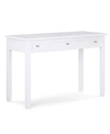 Simpli Home Warm Shaker Solid Wood Desk In White