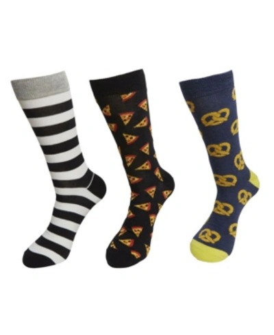 Hs By Happy Socks 3-pack Pretzel Sock In Blue Yello