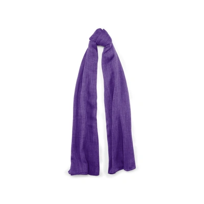 Polo Ralph Lauren Cashmere Scarf In Bright Purple