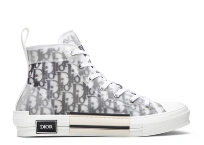 Dior B23 High-top Trainers In  Oblique In White