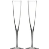WATERFORD WATERFORD ELEGANCE TRUMPET CRYSTAL-GLASS CHAMPAGNE FLUTES SET OF TWO,41047736