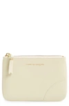 COMME DES GARÇONS COMME DES GARÇONS WALLETS SMALL CLASSIC LEATHER ZIP-UP POUCH,SA8100