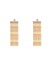 Jacquemus Les Rideaux Crystal Pendant Earrings In Yellow