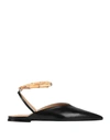 Jil Sander Ballet Flats In Black