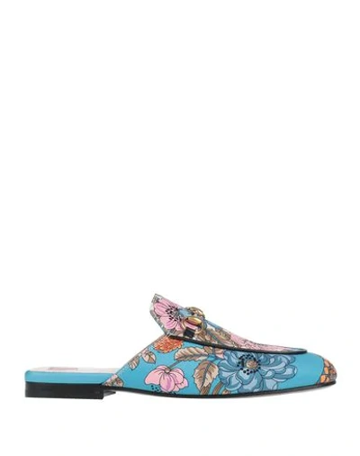 Gucci Mules And Clogs In Azure