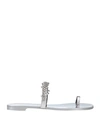 Giuseppe Zanotti Raissa Toe-strap Sandals In Silver