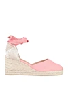 Castaã±er Espadrilles In Salmon Pink