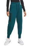 Nike Tech Fleece Joggers In Dark Atomic Teal/ Black