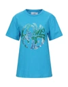 ALBERTA FERRETTI ALBERTA FERRETTI WOMAN T-SHIRT AZURE SIZE M ORGANIC COTTON,12504052FG 3