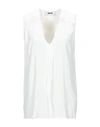 MAURO GRIFONI GRIFONI WOMAN TOP IVORY SIZE 2 ACETATE, SILK,12504423AI 6