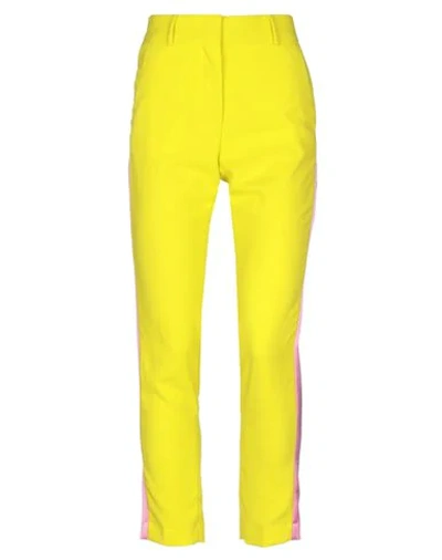 Msgm Pants In Yellow