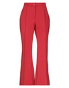 MARCO DE VINCENZO MARCO DE VINCENZO WOMAN PANTS RED SIZE 8 POLYESTER, ELASTANE, POLYAMIDE,13515242HS 3