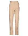 VICTORIA BECKHAM VICTORIA BECKHAM WOMAN PANTS SAND SIZE 4 COTTON,13515925HA 6