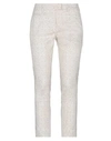 Dondup Woman Pants Beige Size 30 Cotton, Polyamide, Elastane