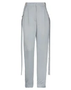 Burberry Strap Detailed Slouchy Trousers In Grey