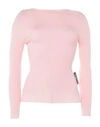 MOSCHINO MOSCHINO WOMAN SWEATER LIGHT PINK SIZE 12 VIRGIN WOOL,14091294DW 5