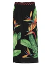 DOLCE & GABBANA DOLCE & GABBANA WOMAN MAXI SKIRT BLACK SIZE 6 SILK, ELASTANE,35451717JU 3