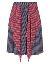 Kenzo Panelled Geometric-print Skirt In Blue