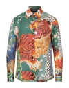 Dsquared2 Jungle Print Silk Shirt In Green