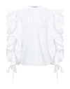 GIVENCHY GIVENCHY WOMAN BLOUSE WHITE SIZE 2 COTTON, POLYESTER,38949657TF 4