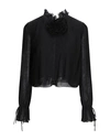 Marco De Vincenzo Georgette Blouse In Black