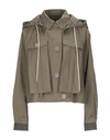 LOEWE LOEWE WOMAN JACKET MILITARY GREEN SIZE L COTTON,41996114FQ 3