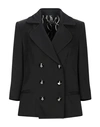 ELISABETTA FRANCHI ELISABETTA FRANCHI WOMAN BLAZER BLACK SIZE 4 VISCOSE, WOOL,41996620BI 7