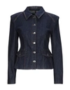Dolce & Gabbana Denim Peplum Jacket In Blue