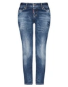 Dsquared2 Woman Denim Pants Blue Size 10 Cotton, Elastane In Blue