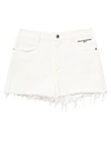 STELLA MCCARTNEY STELLA MCCARTNEY WOMAN DENIM SHORTS WHITE SIZE 24 COTTON, POLYESTER, ELASTANE,42818113AA 3