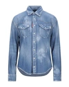 Dsquared2 Denim Shirts In Blue