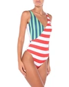 MOSCHINO MOSCHINO WOMAN ONE-PIECE SWIMSUIT RED SIZE 6 POLYESTER, ELASTANE,47270621FQ 4