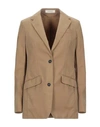 MASSIMO ALBA MASSIMO ALBA WOMAN BLAZER CAMEL SIZE S COTTON,49602306NN 4