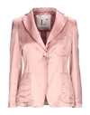 L'AUTRE CHOSE L' AUTRE CHOSE WOMAN BLAZER PINK SIZE 4 LINEN, VISCOSE,49602735EP 6