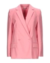 Givenchy Summer Wool Double-breasted Structured Blazer In Pink