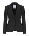 MOSCHINO MOSCHINO WOMAN SUIT JACKET BLACK SIZE 10 POLYESTER, POLYURETHANE,49605612DL 5