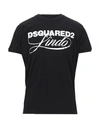 Dsquared2 T-shirts In Black