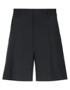 Dsquared2 Pleated Relaxed Fit Surf Shorts In Black