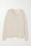 THE FRANKIE SHOP OPEN-KNIT CARDIGAN AND TANK SET
