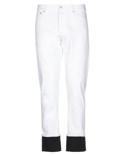 Alexander Mcqueen White Cotton Jeans
