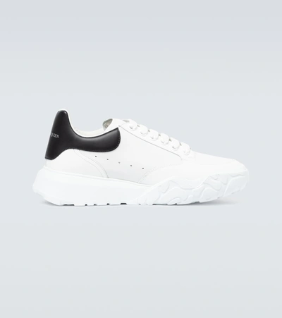 ALEXANDER MCQUEEN COURT LEATHER SNEAKERS,P00502907