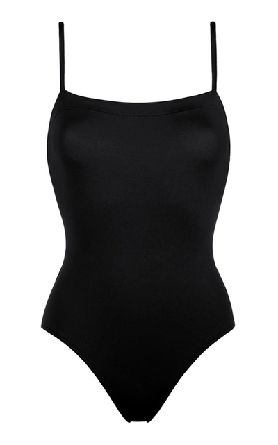 Eres Aquarelle One-piece Swimsuit With Thin Straps In Black